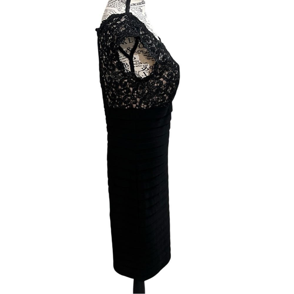 Xscape Black Lace‎ Mini Dress - Picture 4 of 11